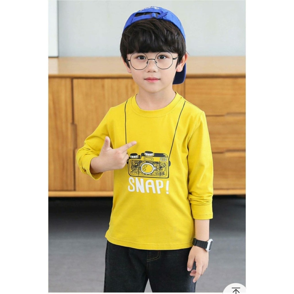 COD/ARPIOS SHOP - Baju Anak CAMERA KIDS - Baju Sweater Anak COWO / CEWE Model Kekinian