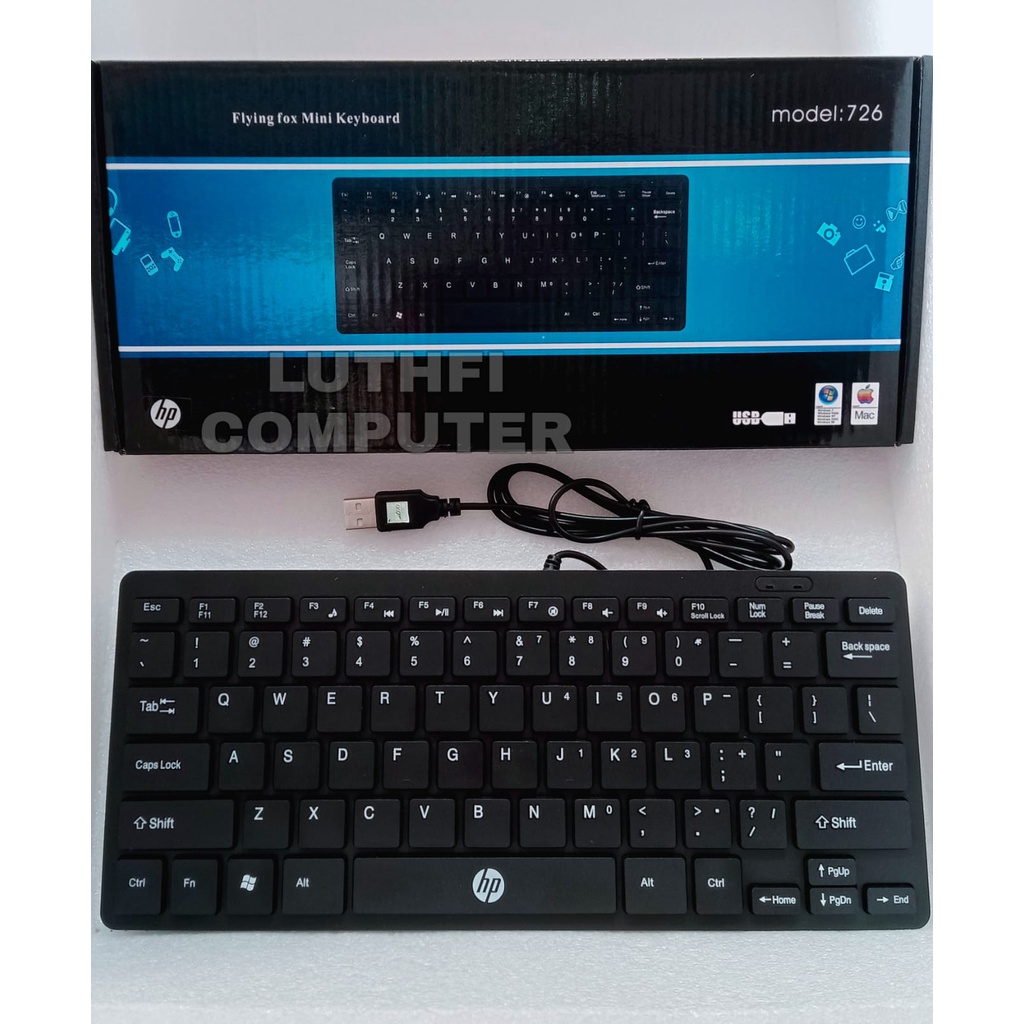 Keyboard Mini HP / Keyboard Mini / Keyboard Usb Mini Branded keybaord laptop dan pc -01441