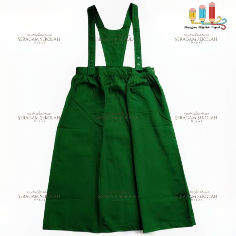 Seragam Putih Hijau TK/KB Al Azhar Putri