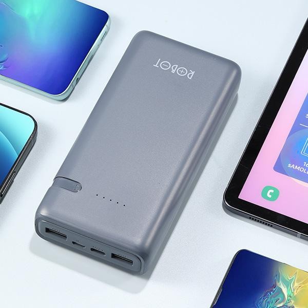 POWERBANK ROBOT RT22 20000mah RT180 10000mah ROBOT PowerBank RT12 10000 mAh Dual Input Output Slim Original Garansi 1 Tahun