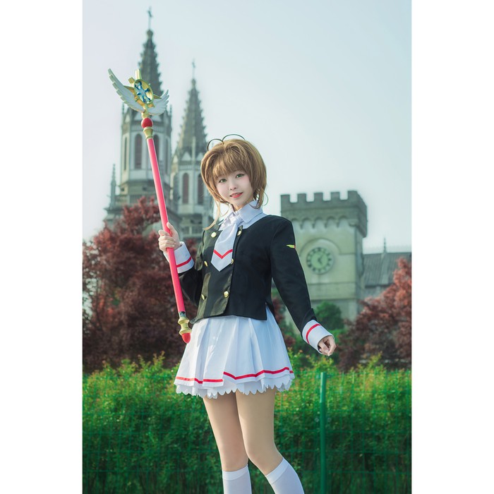 CC-65 cardcator sakura seifuku cosplay costume kostum seifuku premium