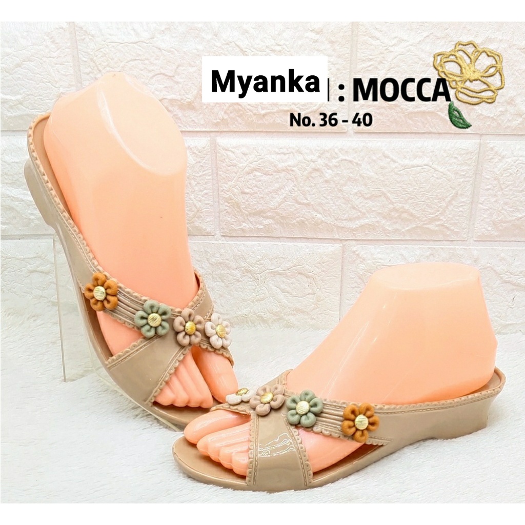 Myanka jelly shoes wedges Helena