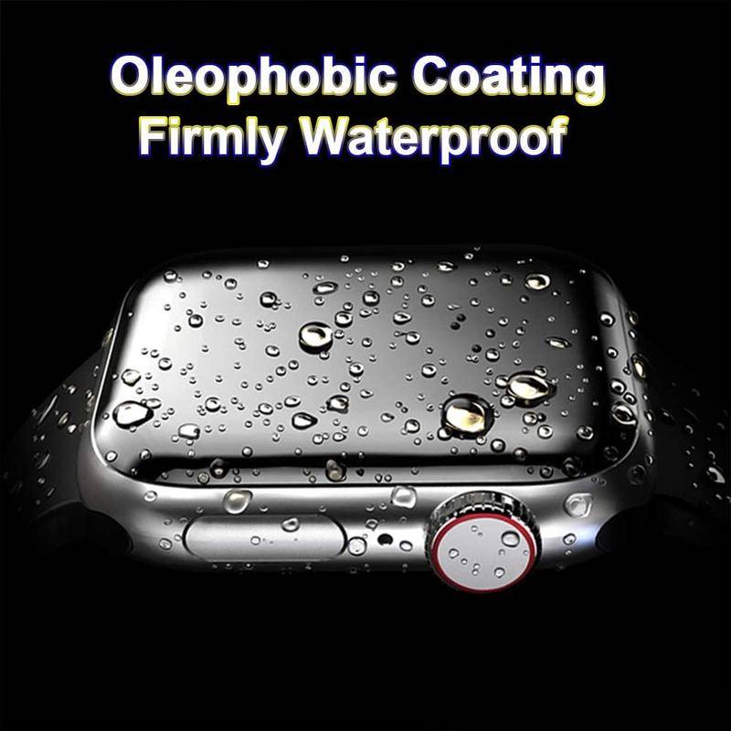 3D Waterproof Full Screen Protector For Apple Watch 7 6 SE 5 4 40mm 41mm 44mm 45mm Not Tempered Soft glass For iwatch Series 3 2 1 38mm 42mm