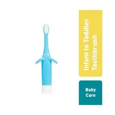 DR.BROWNS TODDLER TOOTHBRUSH BLUE 0-3T HG014 / SIKAT GIGI ANAK