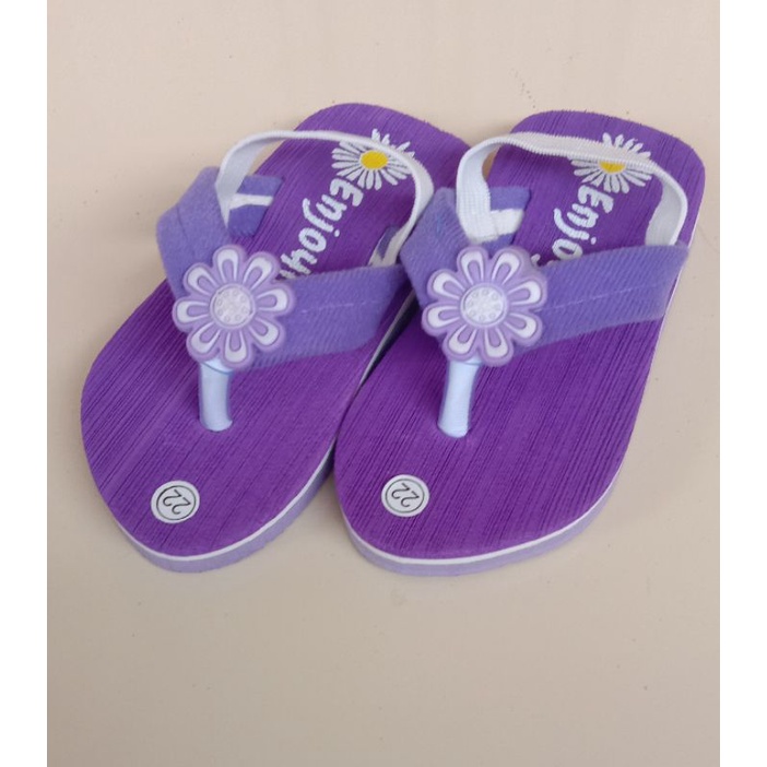 SANDAL ANAK WANITA BUNGA/MODEL POLOS RUBER