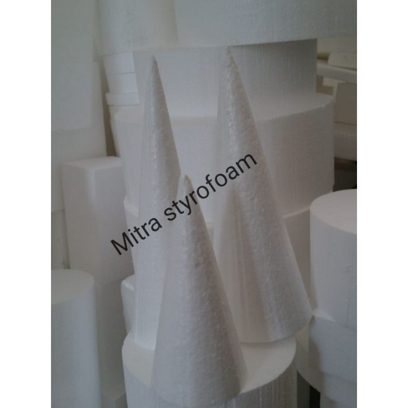 

dummy cake styrofoam kerucut D7cm x t8 cm