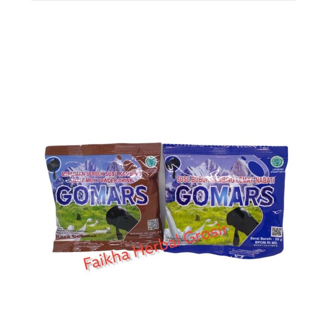 

Gomars Susu Kambing Etawa Sachet / Gomars Susu Kambing Coklat Vanilla / Gomars Susu Kambing Etawa Bubuk Harga per Sachet