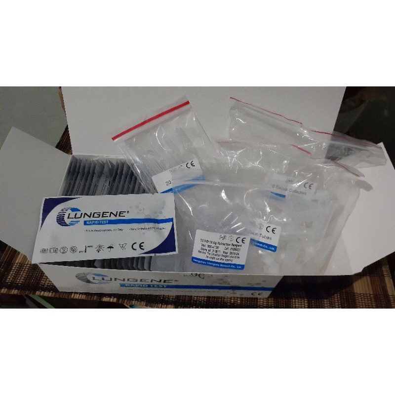 Lungene Swab Antigen Saliva | Alat tes mandiri melalui air liur | Ecer | Satuan