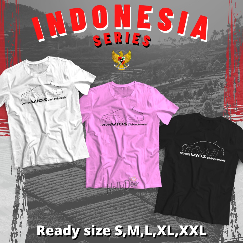 Kaos TVCI Toyota Vios Club Indonesia Baju Komunitas Pria dan Wanita