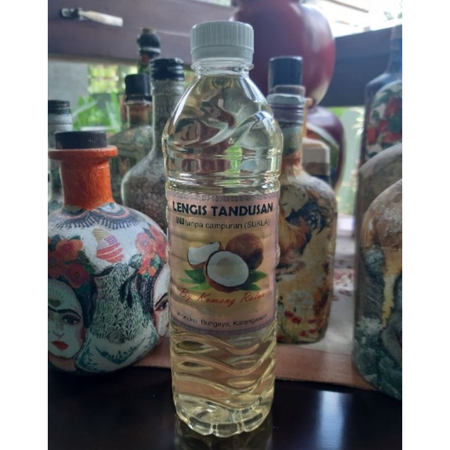 

Minyak Kelapa Asli Bali tanpa campuran.