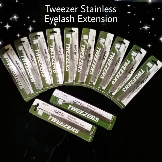 Vetus Stainless Premium Tweezer / Pinset Eyelash Extension