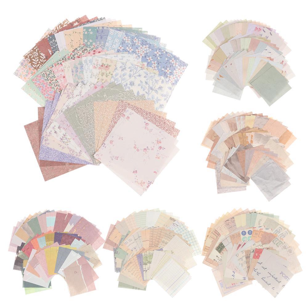 Preva 60PCS Scrapbook Bahan Kertas DIY Kreatif Alat Tulis Jurnal Scrapbooking Card