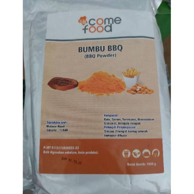 

COME FOOD bumbu tabur barberque bumbu BBQ / BBQ powder 1kg