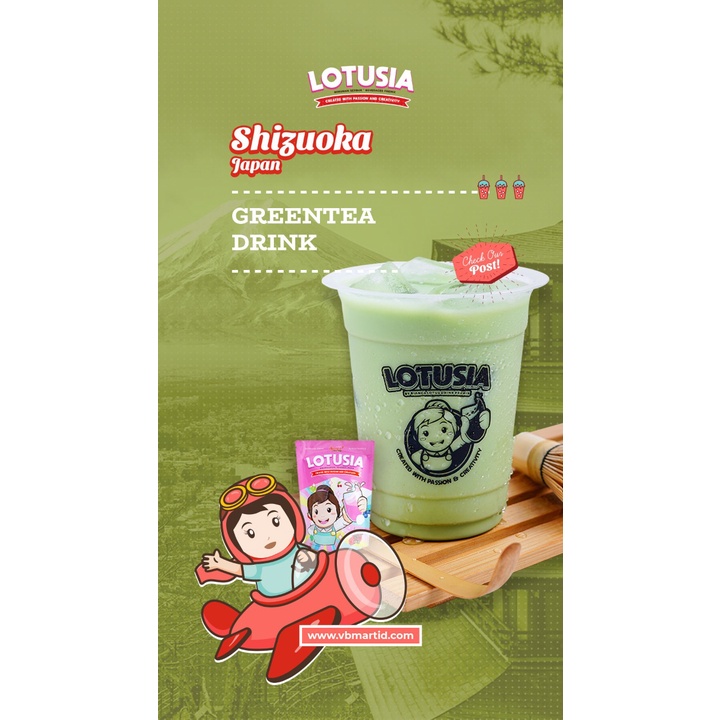 1 kg Lotusia Greentea Drink Premix