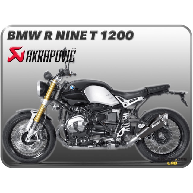 Knalpot Akrapovic BMW R Nine T R 9T Original Fullsystem Black Titanium