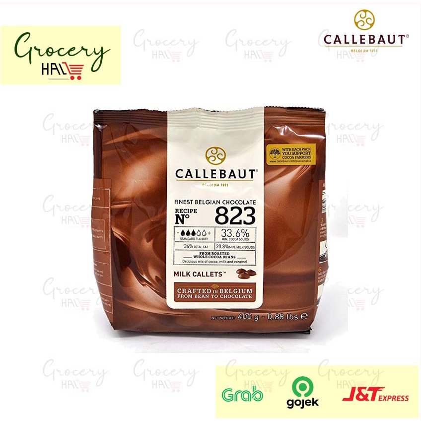 

CALLEBAUT 823-E0-D94 MILK CHOCO COUVERTURE 33,6% 400 GRAM - CHOCO CALLETS