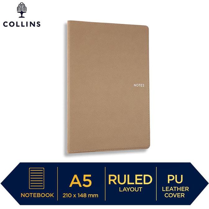 

[[BISA COD]] Buku Tulis Notebook Collins Melbourne A5 Brown