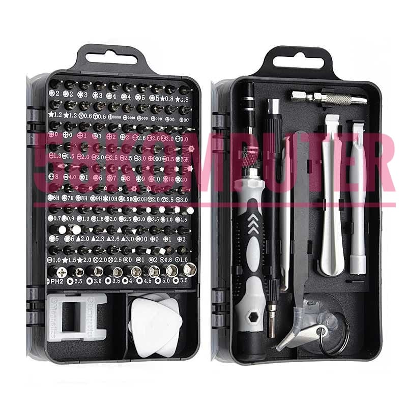 Toolset Obeng 115 In 1 Obeng Magnet Set Obeng Lengkap Full Set Alat Servis Smartphone Jam Hp Laptop 115 In 1