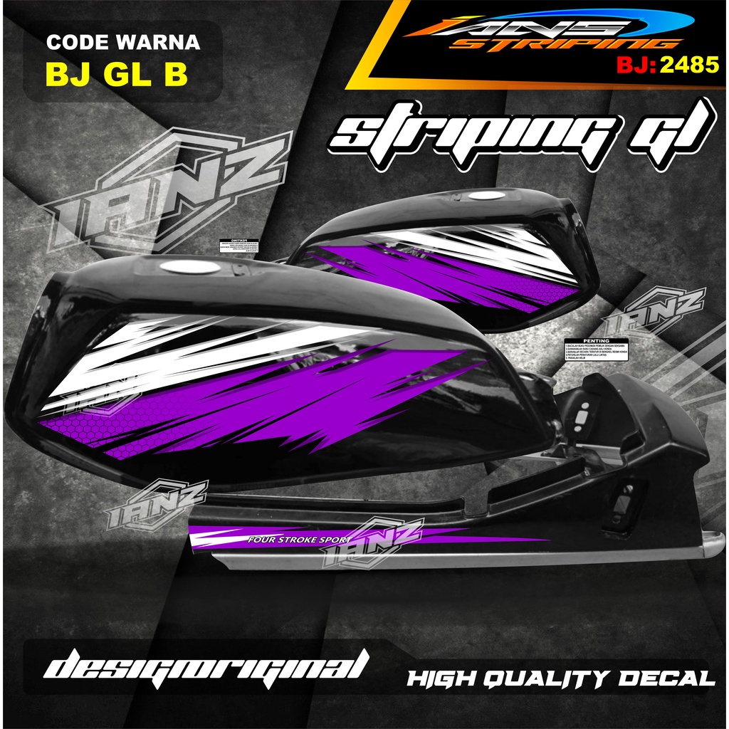 STRIPING STIKER VARIASI GL MAX / STIKER GL MAX / STRIPING GL PRO / STIKER MOTOR GL TERBARU / VARIASI STIKER GL 100