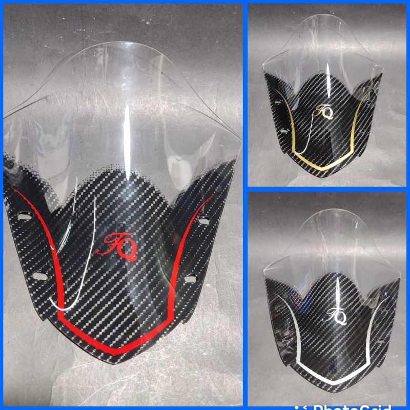 windshield aerox karbon visor Yamaha Aerox carbon