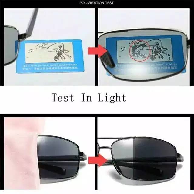 PHOTHOCROMIC Polarized Anti UV 400 Kacamata Siang Malam Outdoor