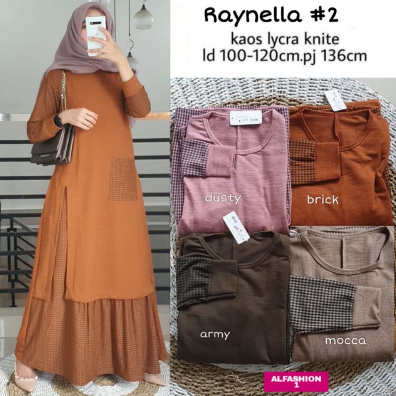 GAMIS BEST SELER / RAYNELLA 2 ORIGINAL BY ALFASHION SOLO