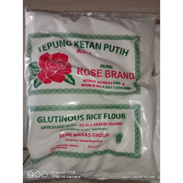 TEPUNG BERAS ROSE BRAND 500 gram / Tepung Tapioka / Tepung Ketan Putih