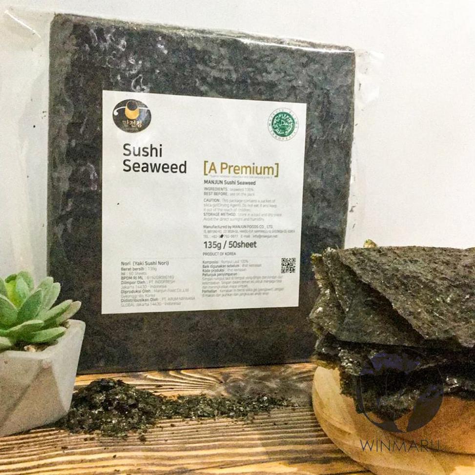 

Harga Murah 6NK89 Manjun Sushi Nori Grade A / Premium 50 sheets 85 Dijual