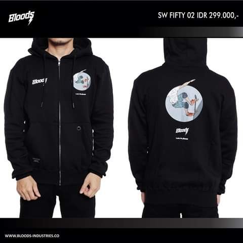 Jaket / Sweater / Hoodie / Distro Bandung BLOODS (100% Asli Original) ORI #1