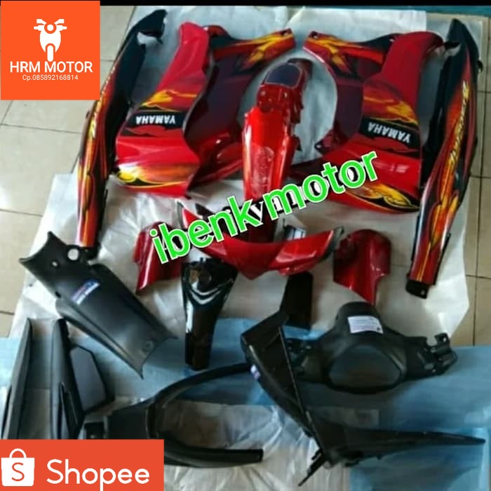 cover body jupiter z burhan merah hitam