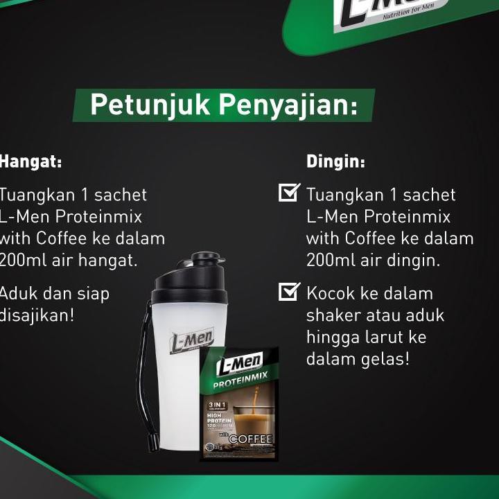 

[KODE 6] L-Men Proteinmix Coffee 198 gr x 3 Pcs TERLARIS..!!