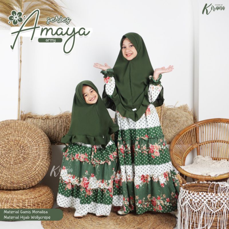 Gamis AMAYA TEEN Series By House Of Kirana Size:9-14th