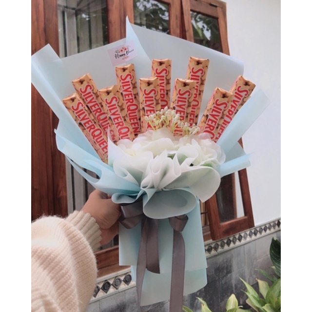 Buket coklat silverqueen kecil