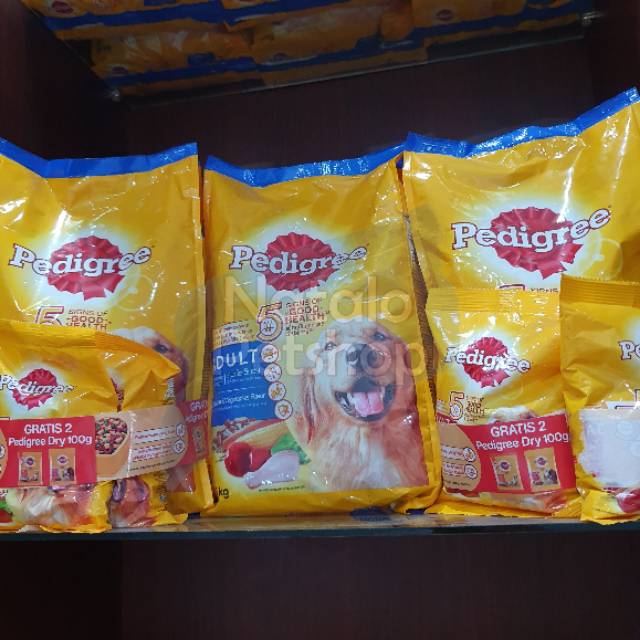 Pedigree Adult Dog Food 1.5kg Chicken &amp; Vegetables / Makanan Anjing / Pelet