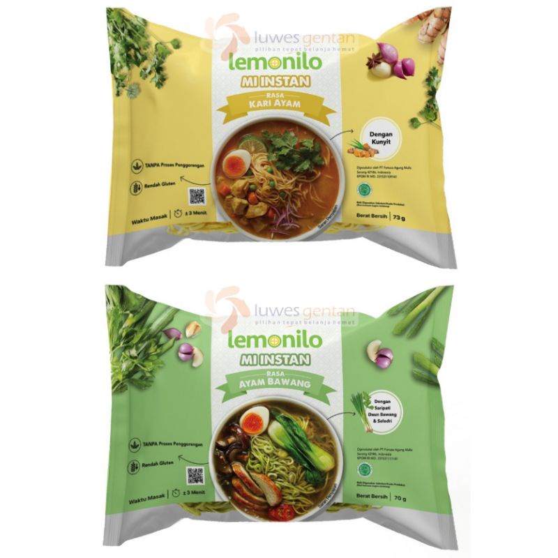 

LEMONILO MIE KUAH KARI AYAM & AYAM BAWANG