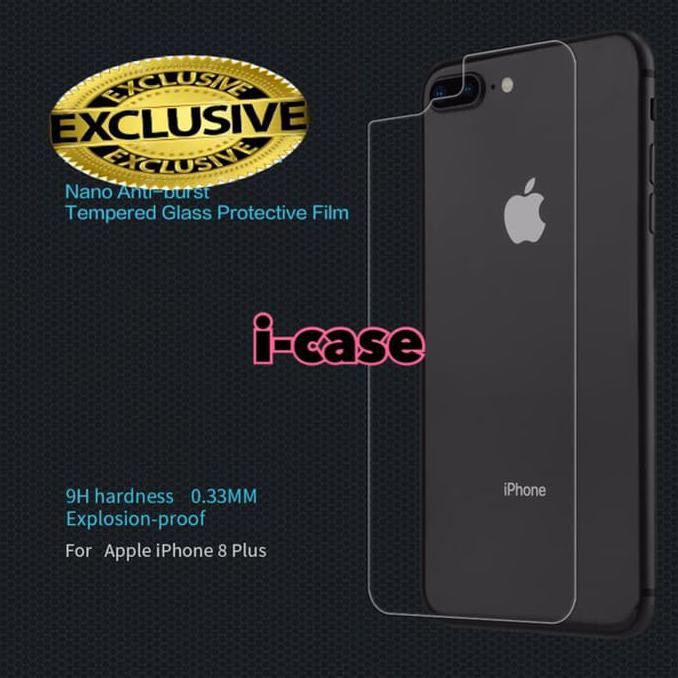 iphone 8 plus tempered glass back cover - bagian belakang