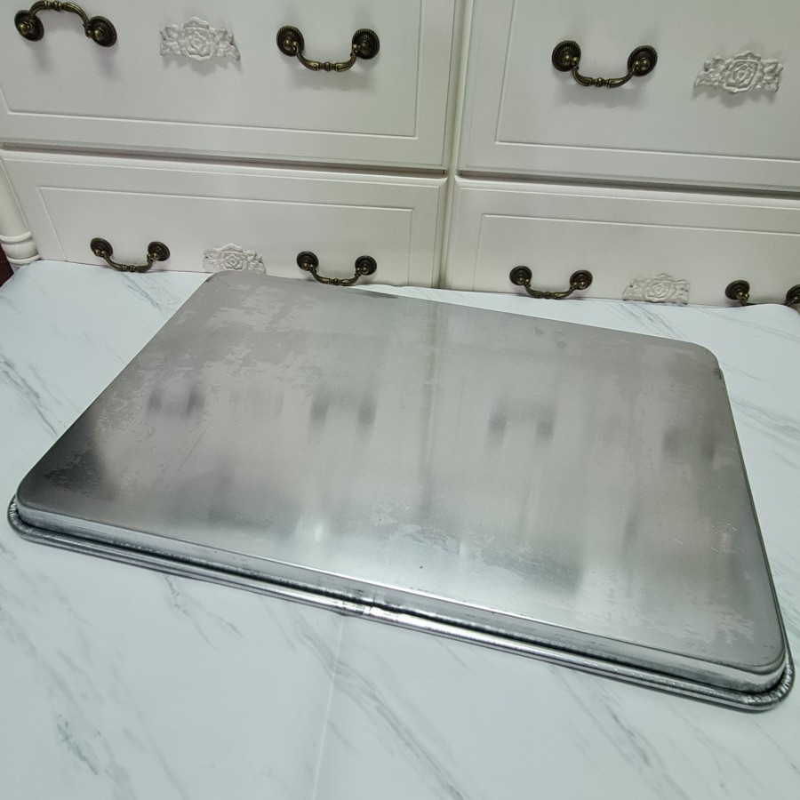 alumunium alloy oven tray 60x40x3cm / loyang kue kering / bake tray