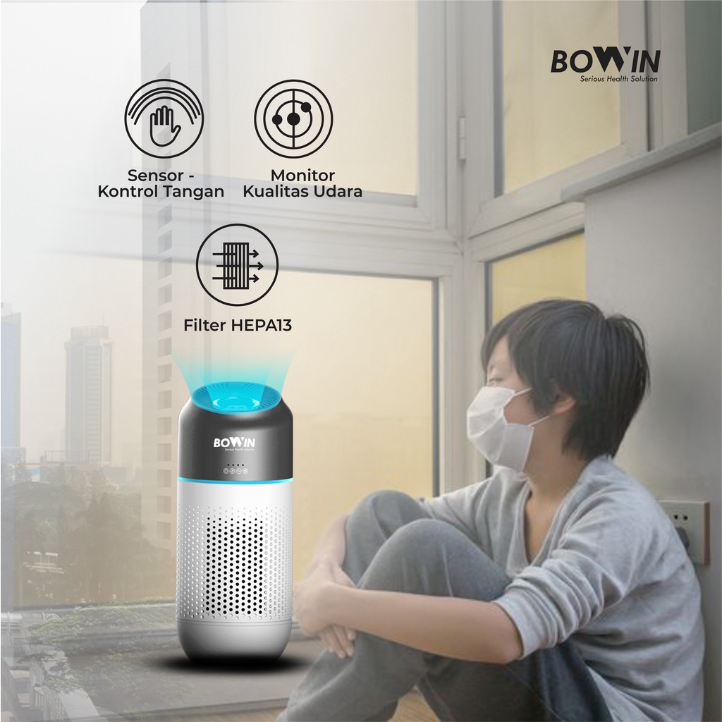 Bowin Air Purifier - Oxy Fresh Mini (Filter HEPA 13 &amp; Karbon Aktif)