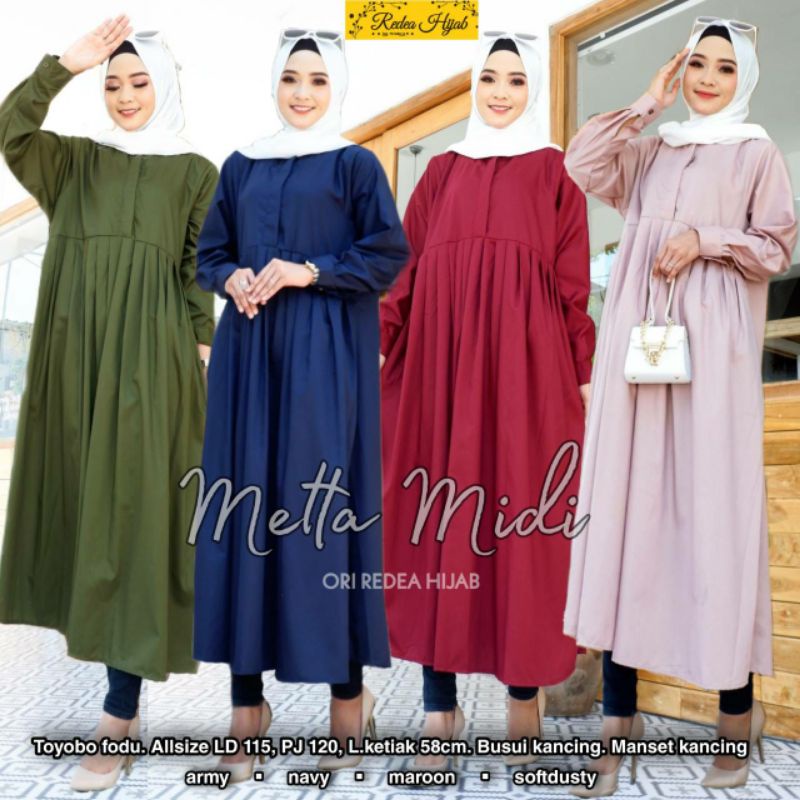 Metta Midi Dress Jumbo Mat. Toyobo LD 115