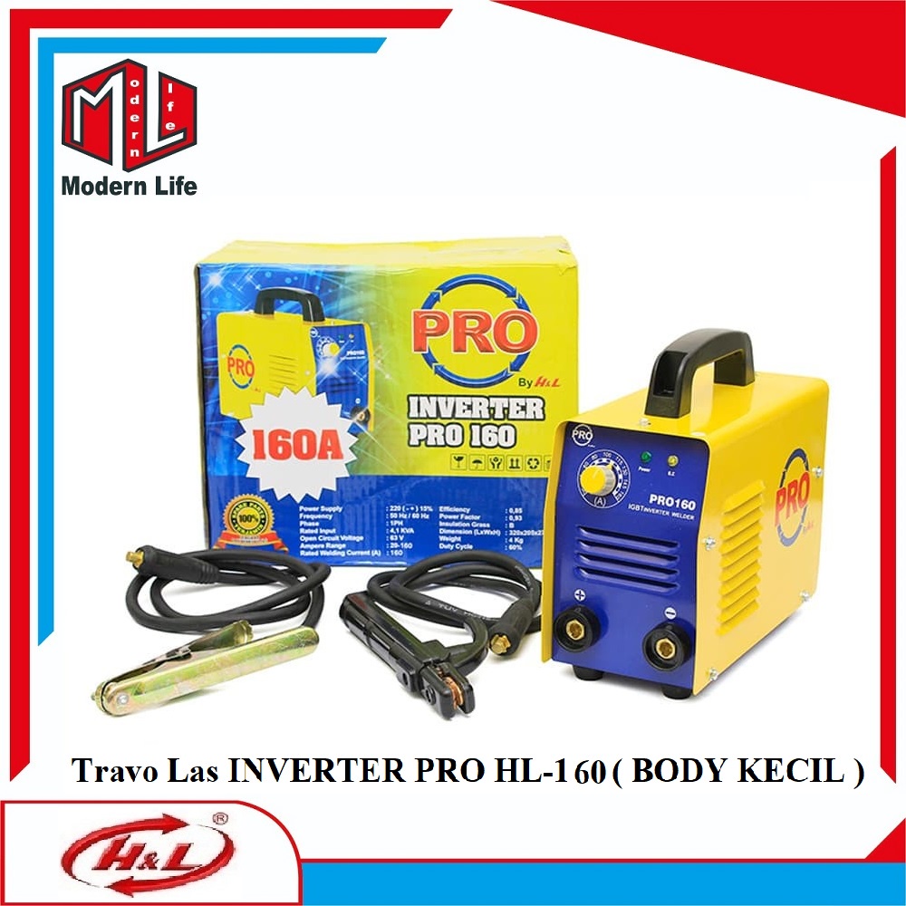 Mesin Las HL-160 INVERTER PRO 160 Ampere 160A Travo Las ( Body Kecil )