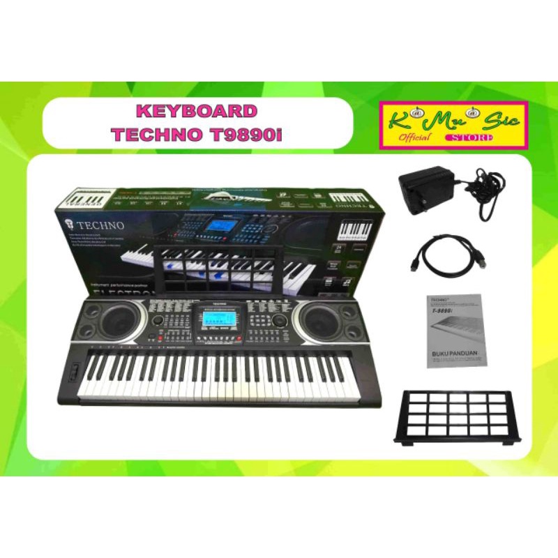 Keyboard Techno T-9890i T9890i t9890 t 9890 USB flashdisk MP3 Fasilitas Bagus [hrg khusus *beli lang