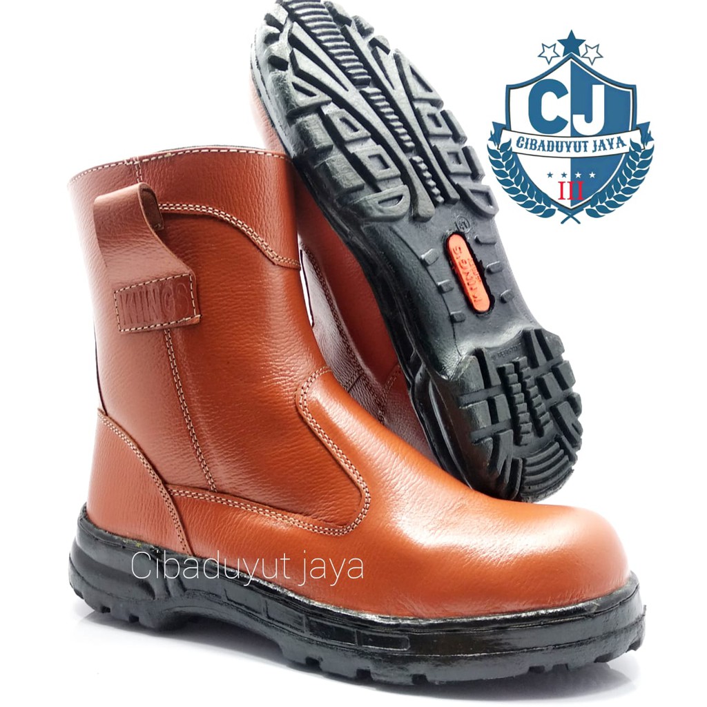 sepatu safety boots kulit asli I BOOTS SAFETY ujung BESI I CIBADUYUT JAYA