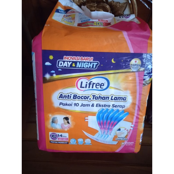 Lifree Popok Perekat ukuran XL14(Popok orang Dewasa / lansia)