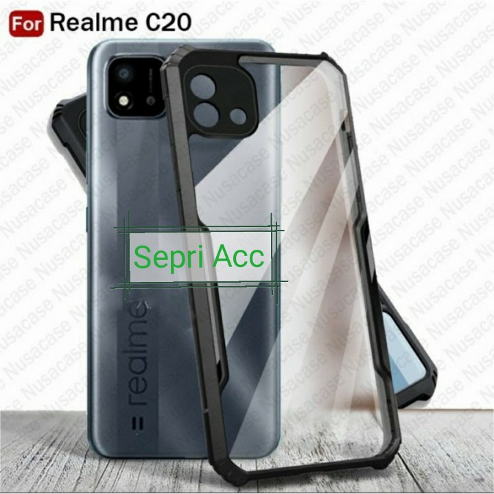 Case Realmi C20 Shocproof Transparan Soft Case Polos Bening