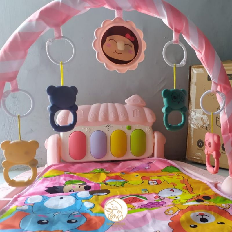 Preloved Honey Boo - Baby Playgym Mainan Playmate Set Music Play Gym Matras Mainan Anak Bayi