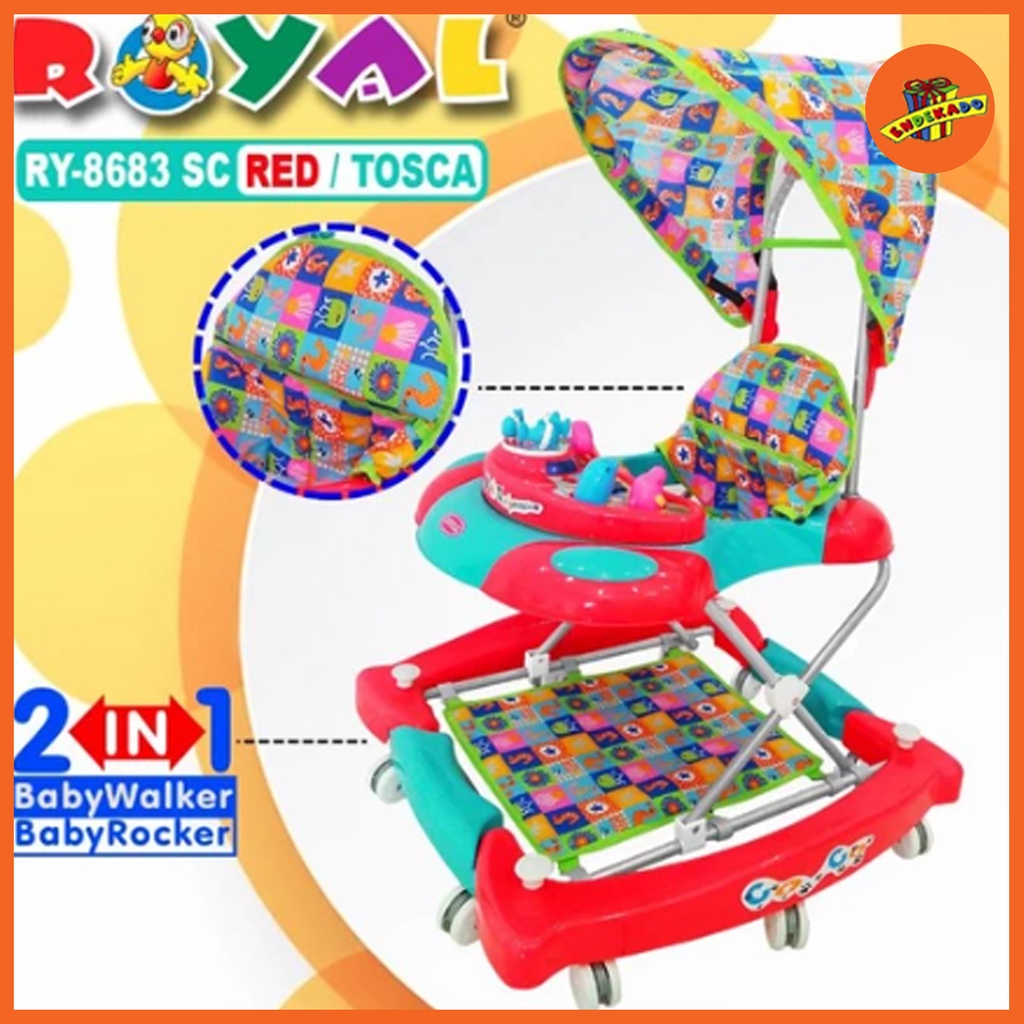 ROYAL BABY WALKER 8683 SC CANOPY - Baby Walker Bayi Makassar