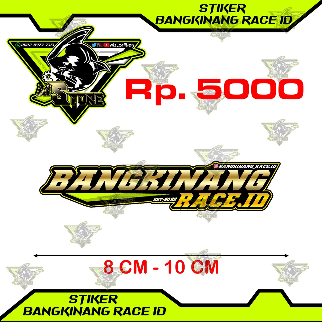 Stiker Bangkinang Race ID