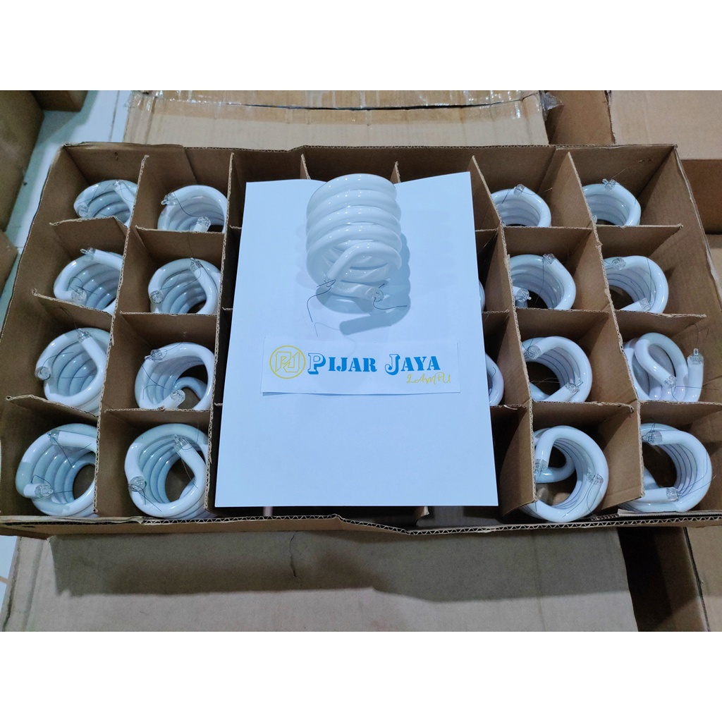 Kaca Lampu Spiral 42 watt Keong Triband Ulir 42w + Bubble Wrap