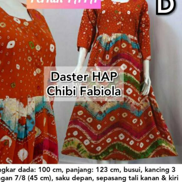 [KD]-584 55 Daster HAP Chibi Lengan 7/8 - Homedress Premium Cantik Motif Batik Solo Rayon Rotary Ade