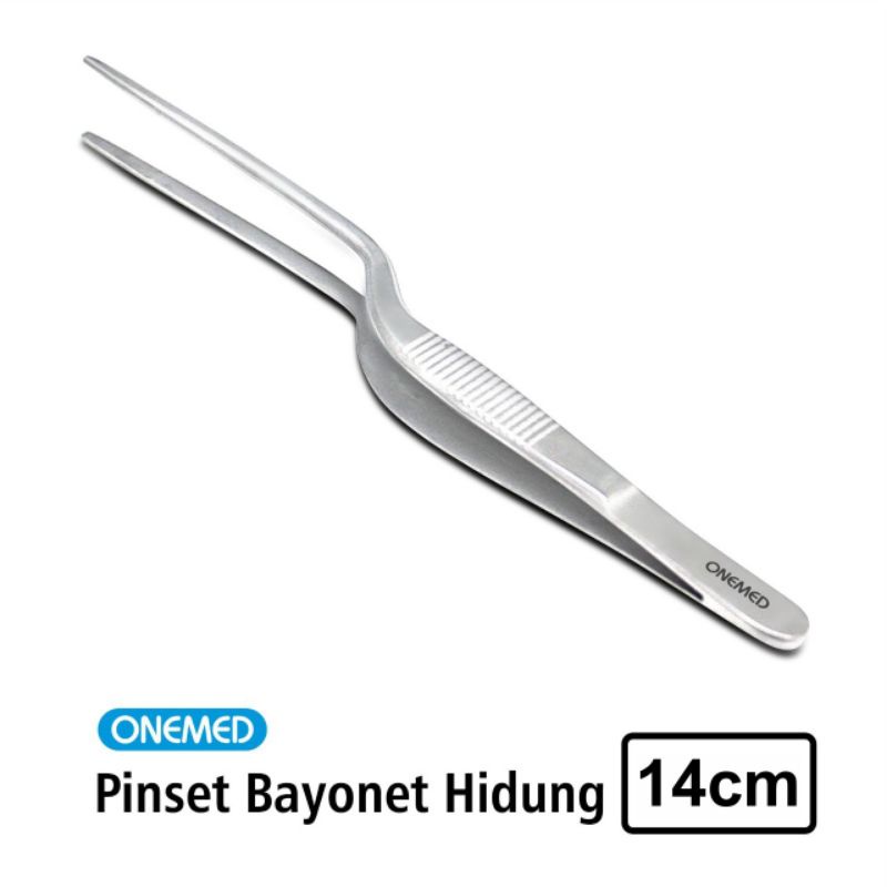 Pinset Bayonet Hidung 14cm Stainless Steel Onemed